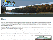 Tablet Screenshot of clearlake-wi.gov
